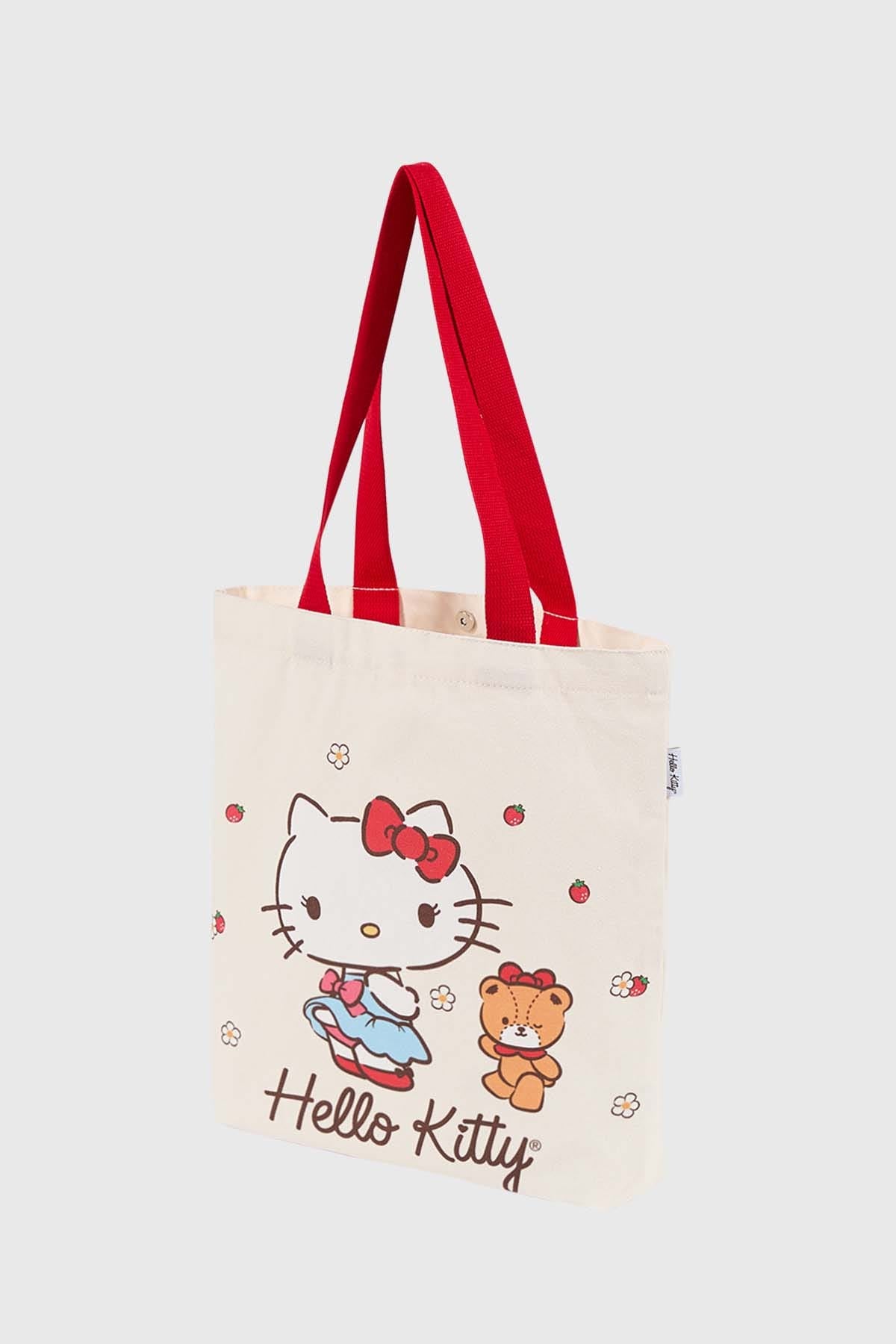 Bolsa de tela rojo con diseño Hello Kitty – Fashion´s Park