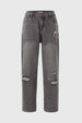 Jeans Niño Roturas Gris