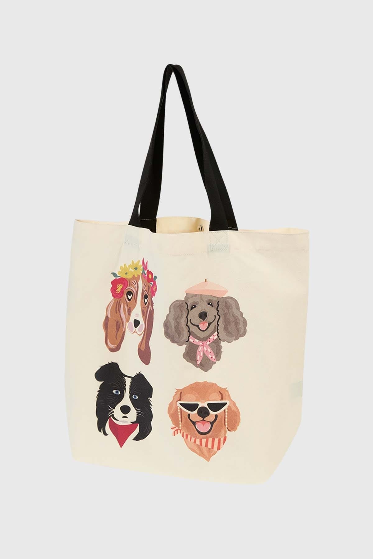 Bolsa grande rosado claro algodón diseño divertido – Fashion´s Park