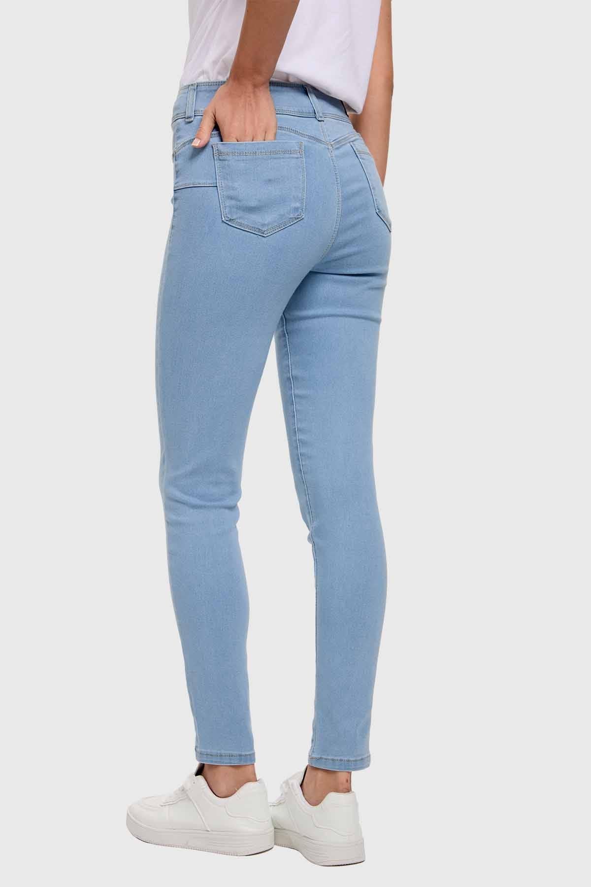 Jeans Mujer Skinny Jenny Celeste