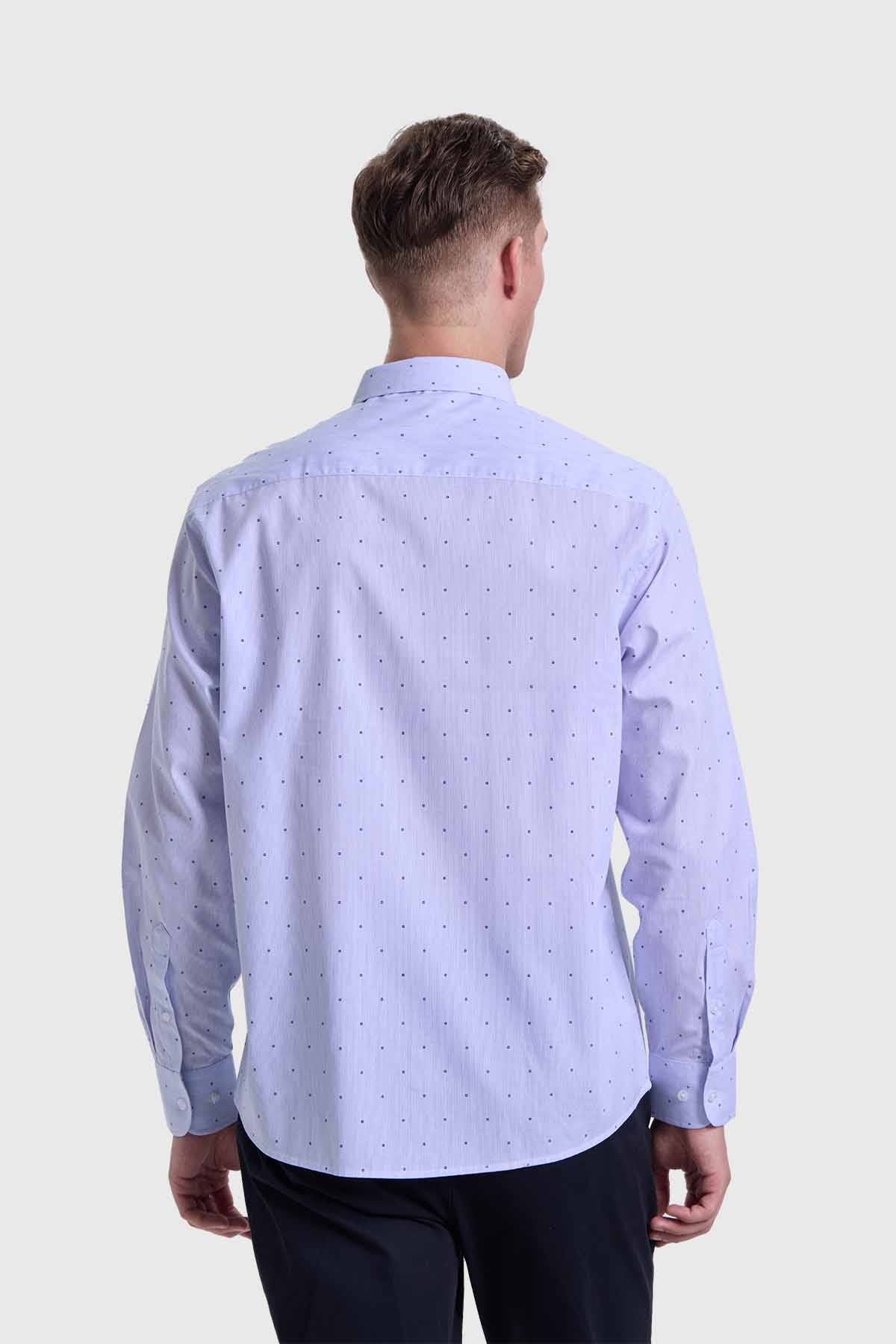 Camisa Hombre Fantasía Celeste