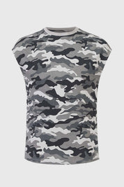 Polera Niño Lavado Militar Gris