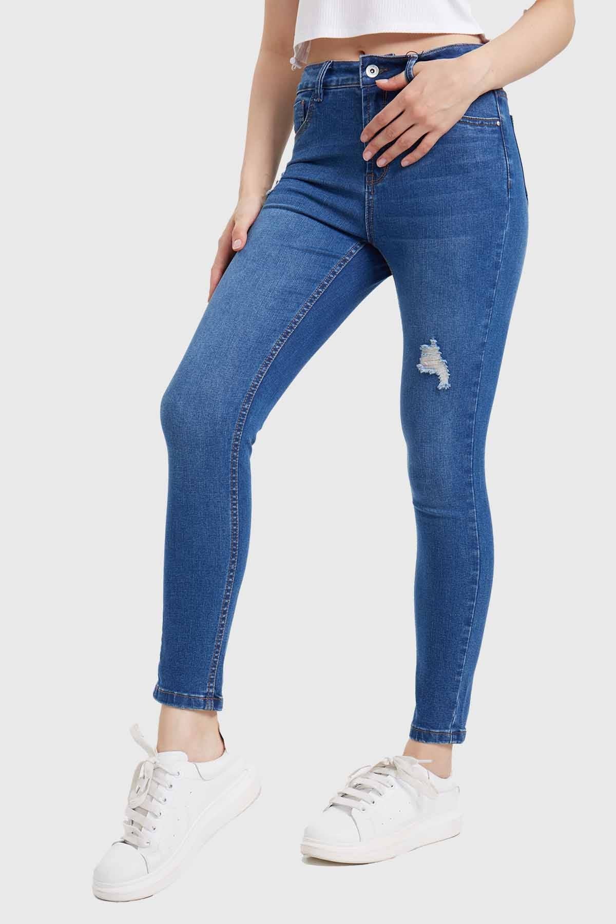 Jeans Mujer Skinny Lia Azul