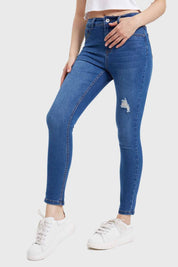 Jeans Mujer Skinny Lia Azul