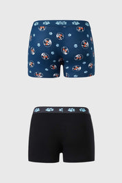 Boxer Niño Bipack Print Azul