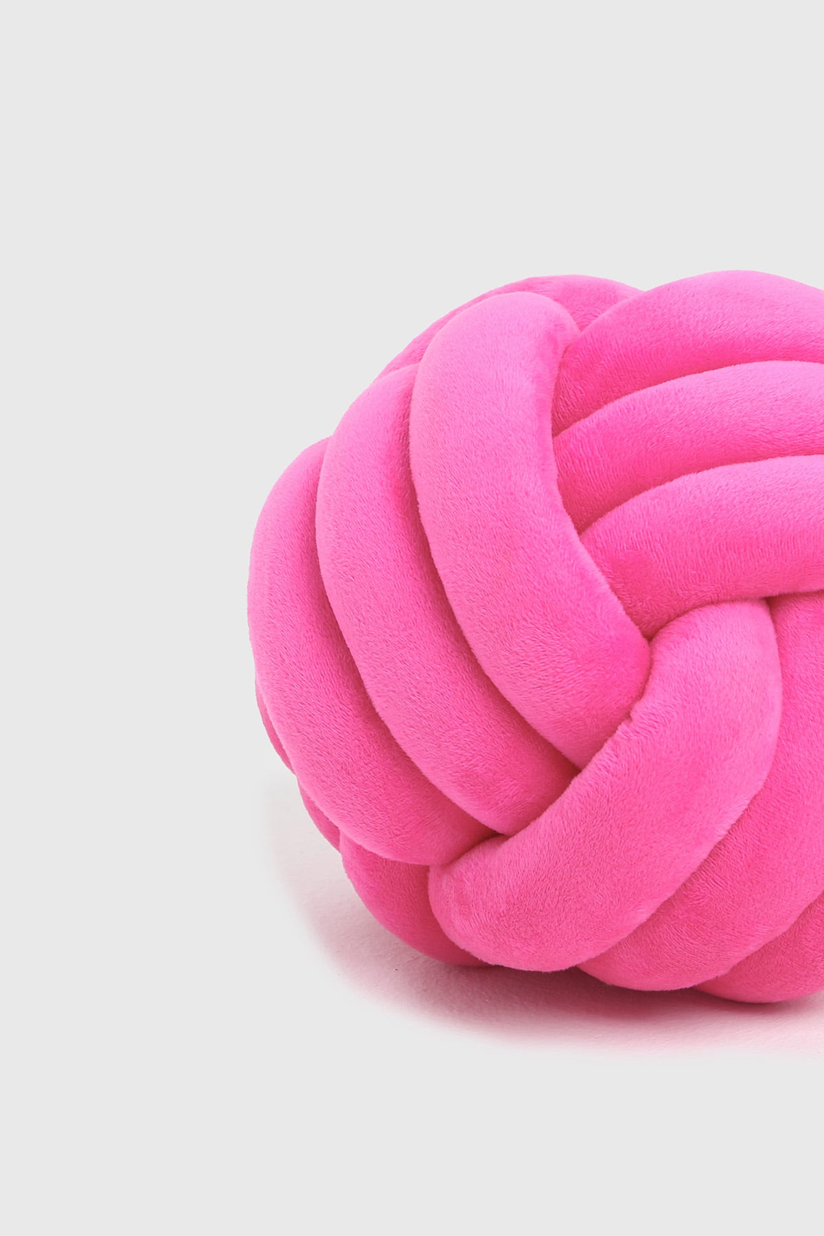 Cojín Velvet Nudo Magenta