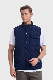 Parka Hombre Navy Botones Azul