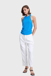 Polera Mujer Texturizada Azul