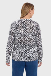 Blusa Mujer Con Cierre Blanco