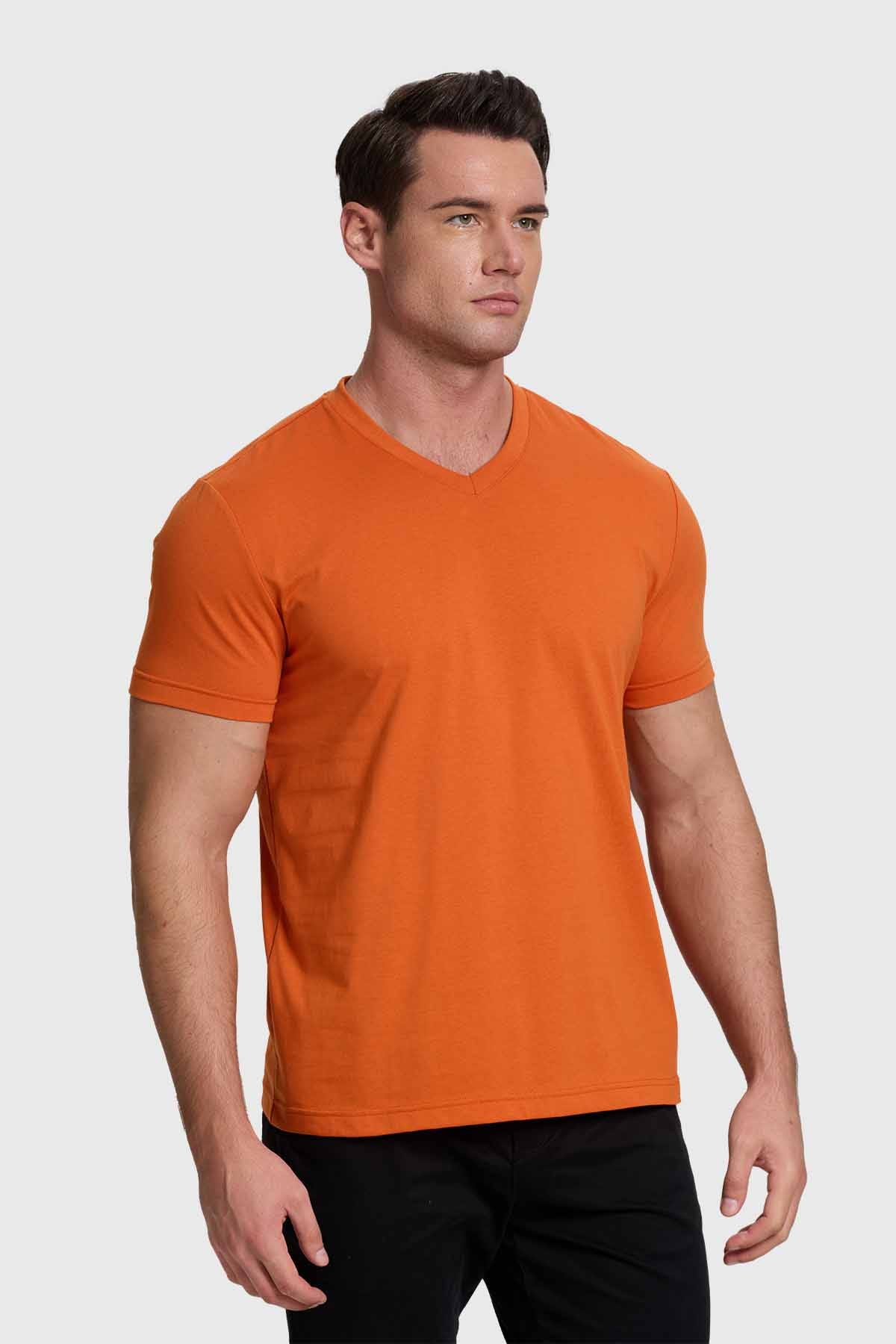Polera Hombre Básica Ocre