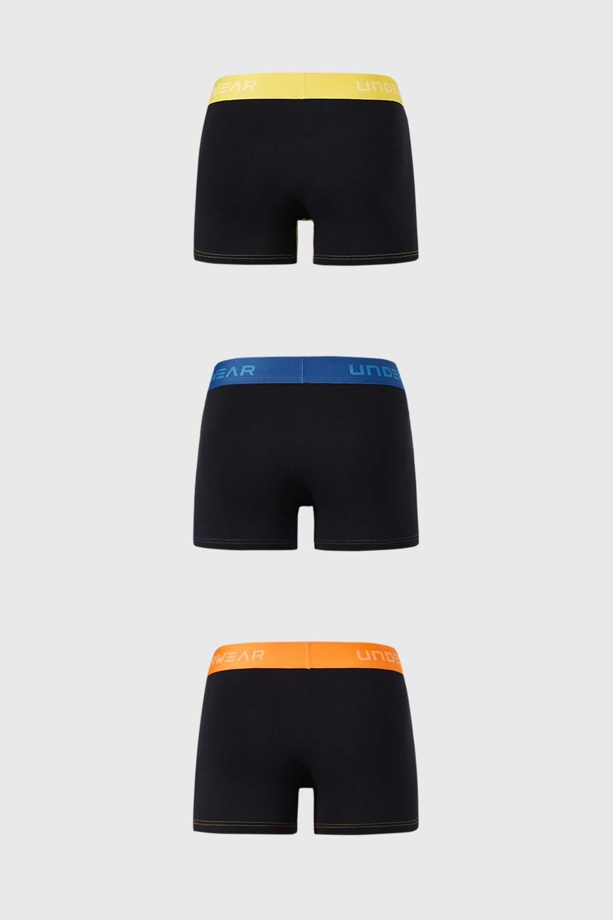 Boxer Hombre Tripack Corto Negro