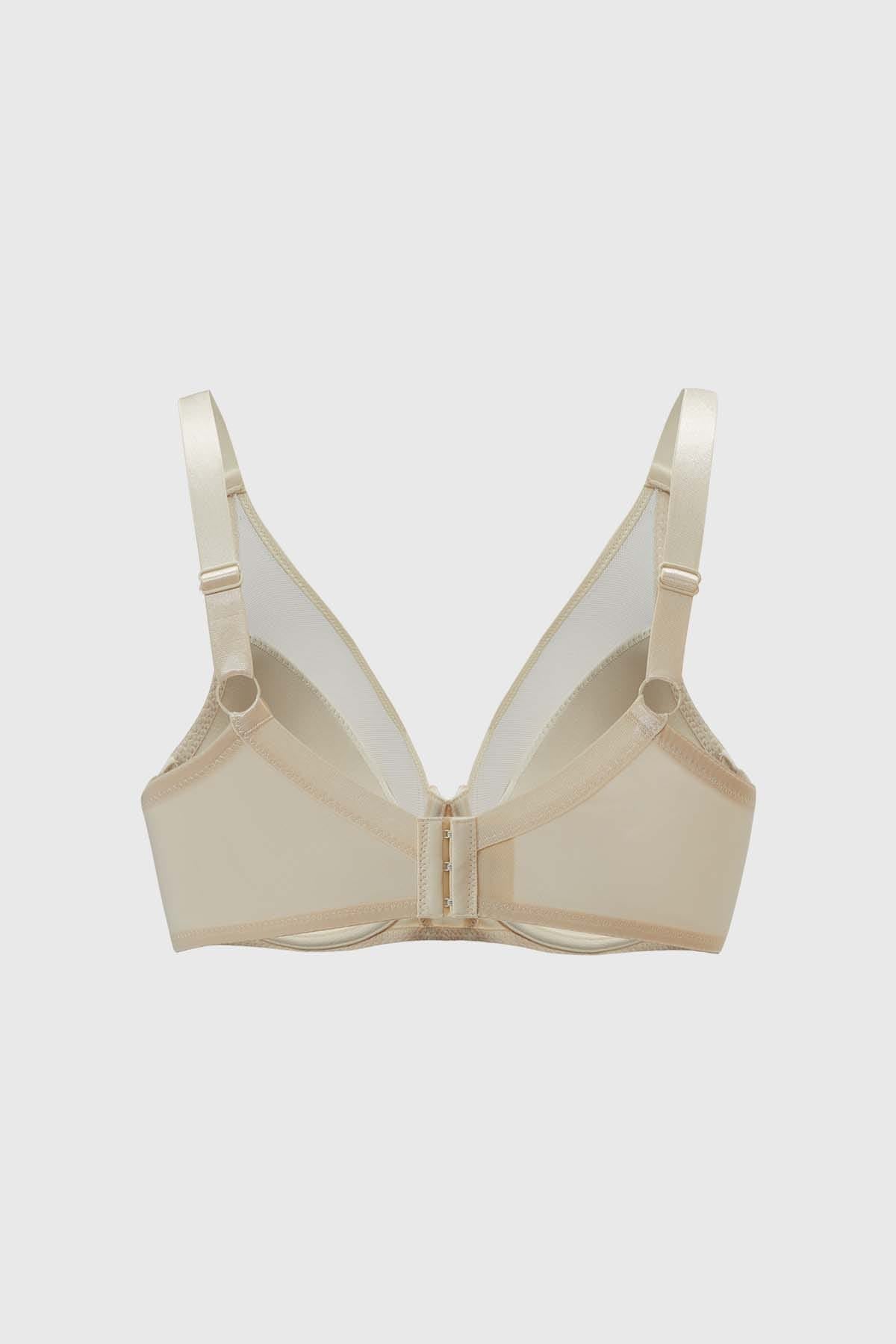 Sostén Mujer Detalle Mesh Crudo