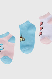 Calceta Niña Tripack Deportiva Celeste I
