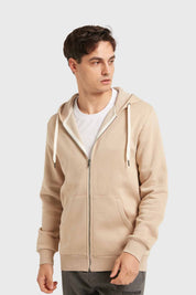 Polerón Hombre Hoodie Básico Beige