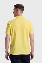 Polera Hombre Piqué Básica Amarillo