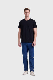 Polera Hombre Básica Con Bolsillo Negro