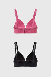 Sostén Mujer Bipack Sin Arcos Strap Encaje Malva