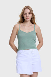 Polera Peto Mujer Pabilo Crop Verde