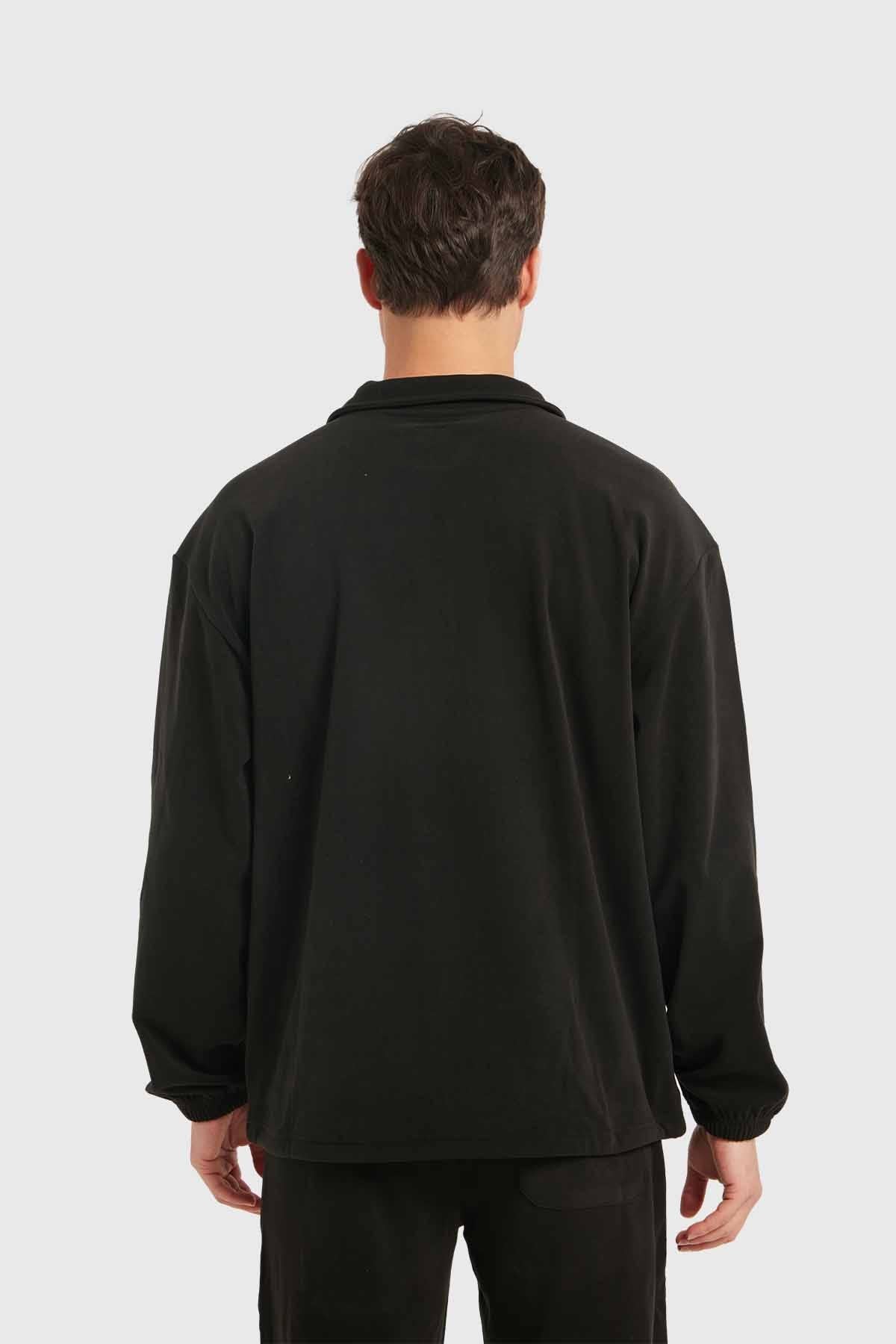 Polerón Hombre Medio Negro