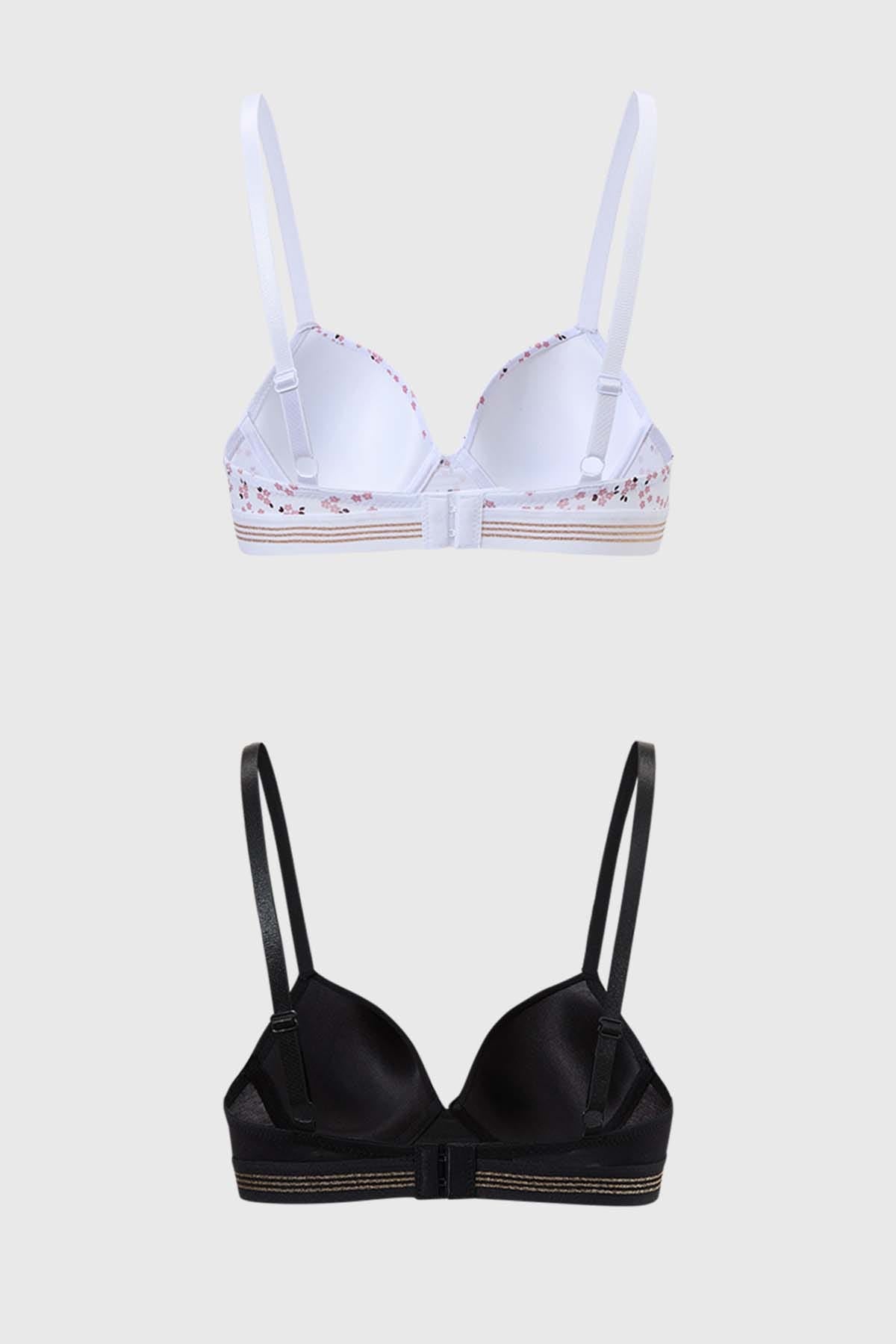 Sostén Mujer Bipack Print Blanco