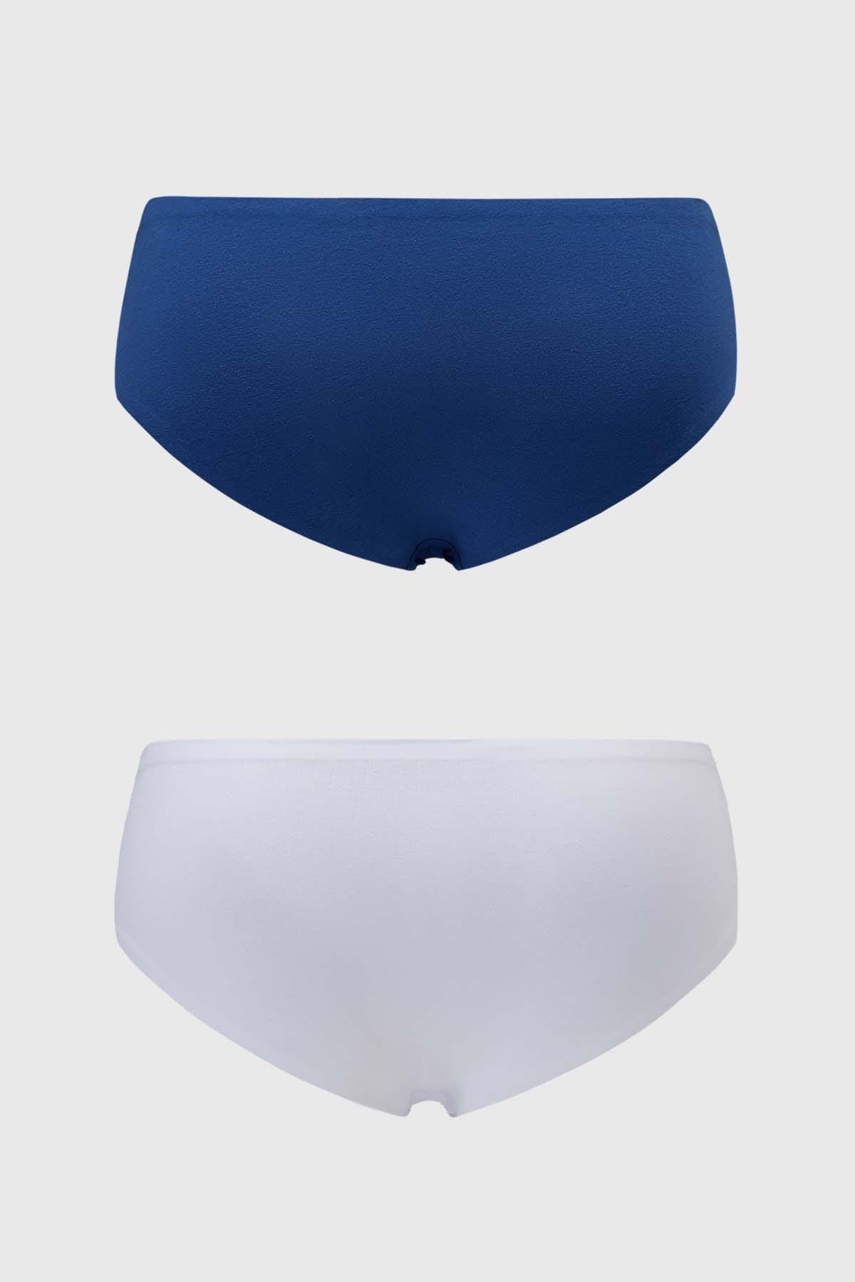 Calzón Mujer Bipack Pantaleta Algodón Azul