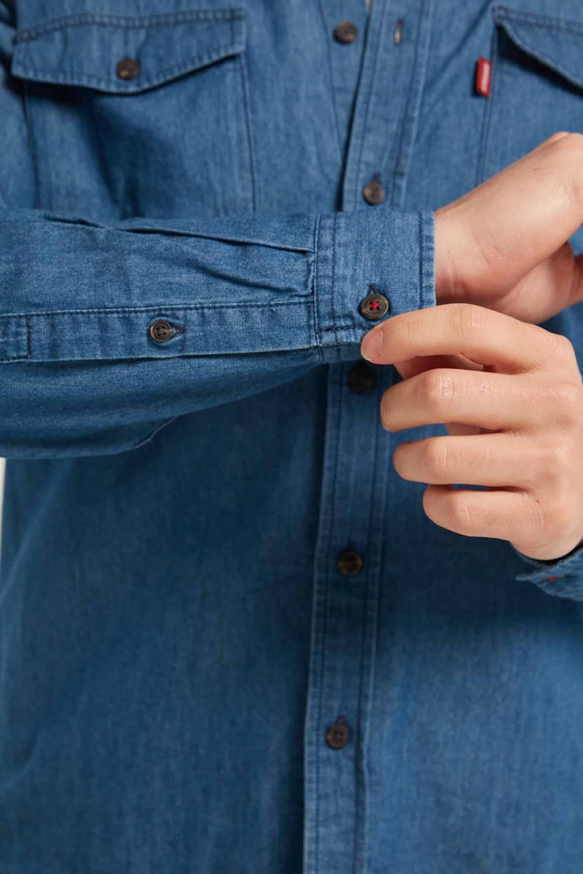 Camisa Hombre Clásica Dallas Azul