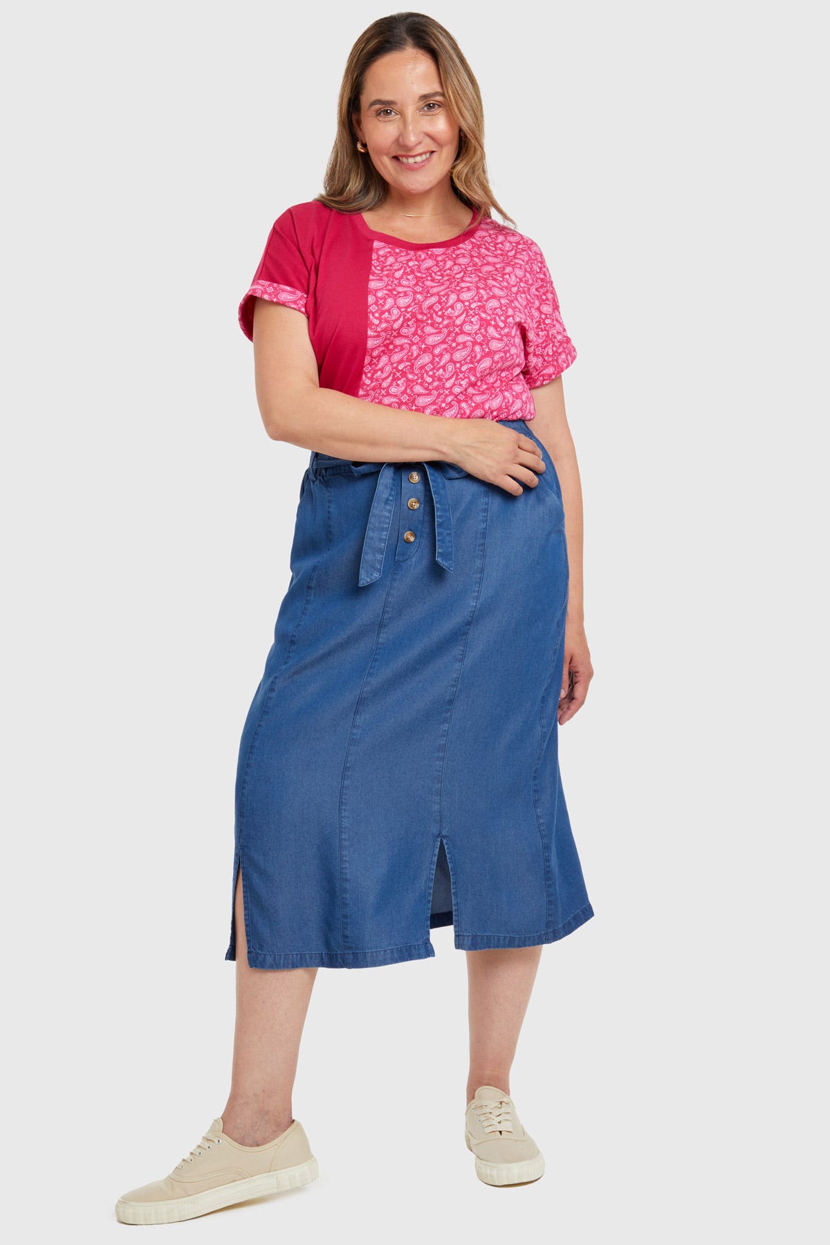 Polera Bloque Magenta