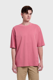 Polera Hombre Loose Fit Palo Rosa