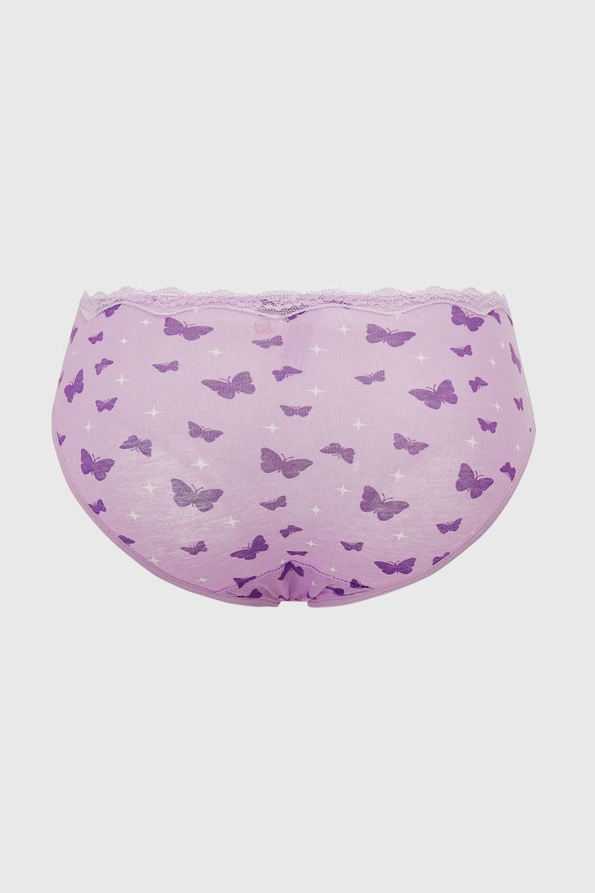 Calzón Pantaleta Detalle Cinta Lila
