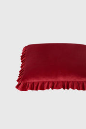 Cojín Unisex Velvet Vuelos Rojo Oscuro