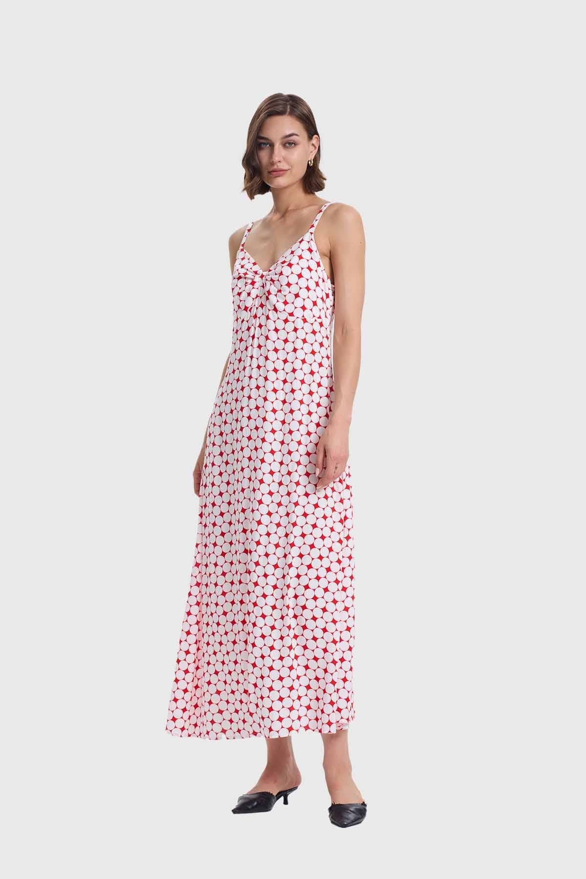 Vestido Mujer Largo Pabilo Crudo