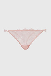 Calzón Mujer Colaless Encaje Detalle Ar Palo Rosa