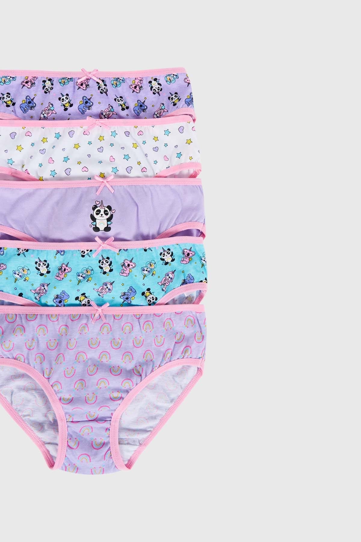 Calzón Niña 5Pack Print Lila