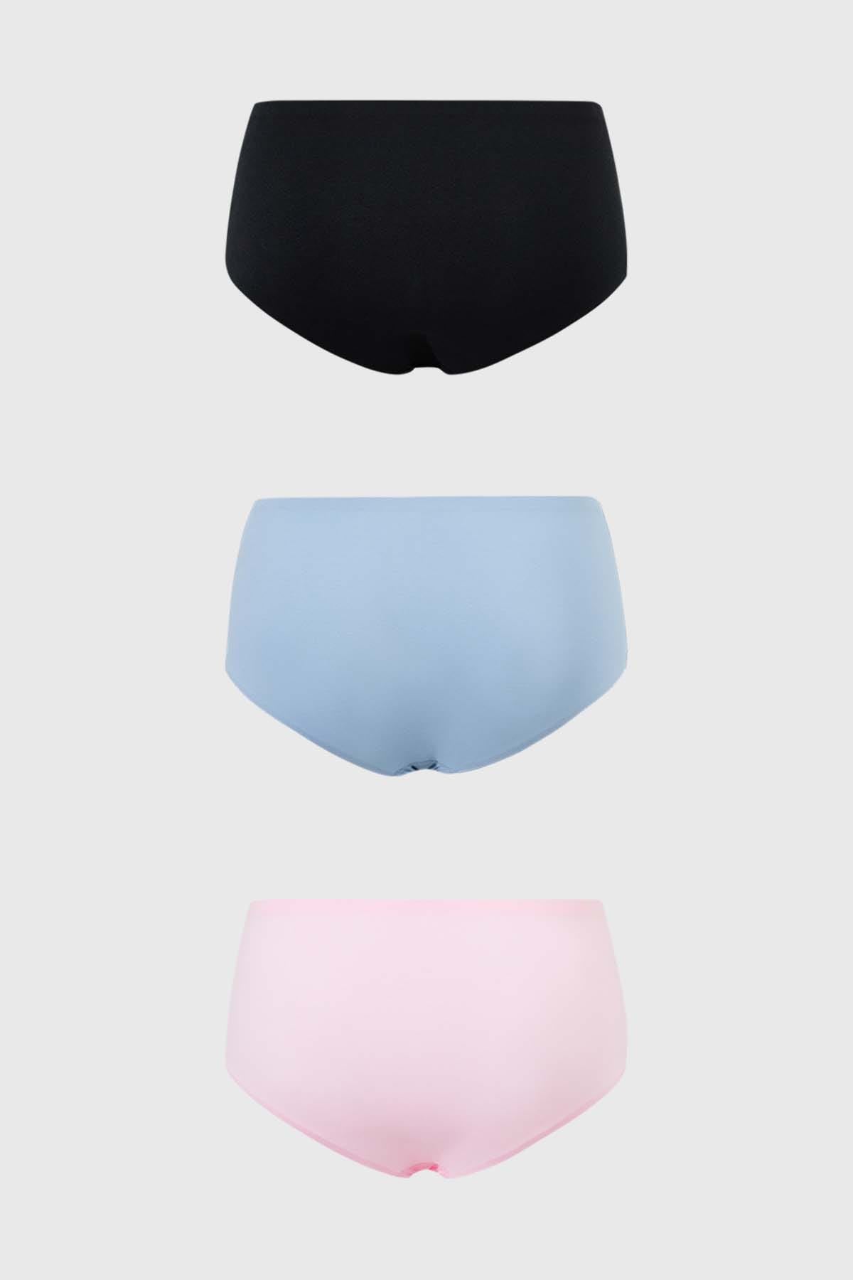 Calzón Mujer Tripack Algodón Negro