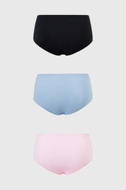 Calzón Mujer Tripack Algodón Negro