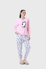Pijama Mujer Estampado Rosado