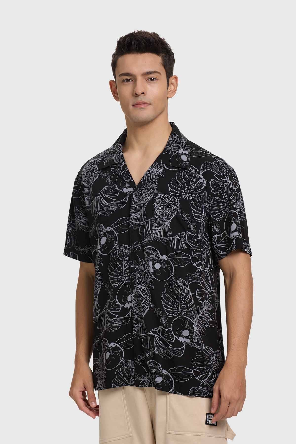 Camisa Hombre Guayabera Negro