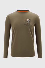 Polera Niño Estampado Verde