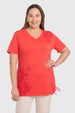 Polera Mujer Print & Strass Coral