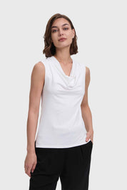 Polera Mujer Drapeado Crudo