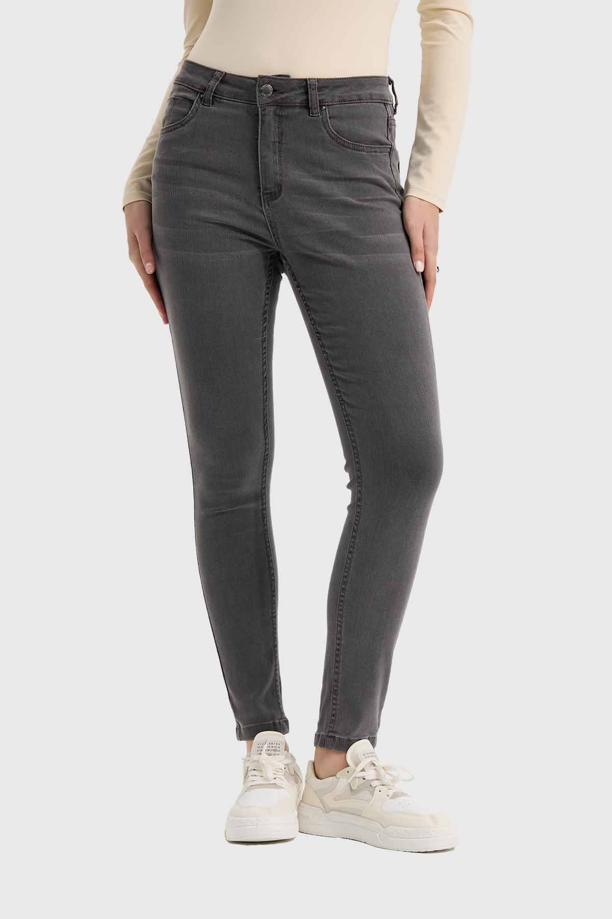 Jeans Mujer Skinny Emilia Gris