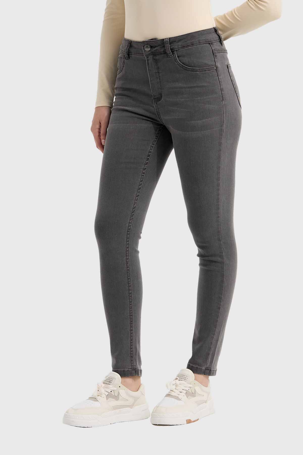 Jeans Mujer Skinny Emilia Gris