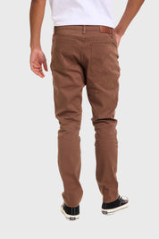 Jeans Hombre Slim Café
