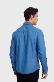 Camisa Hombre Clásica Dallas Azul