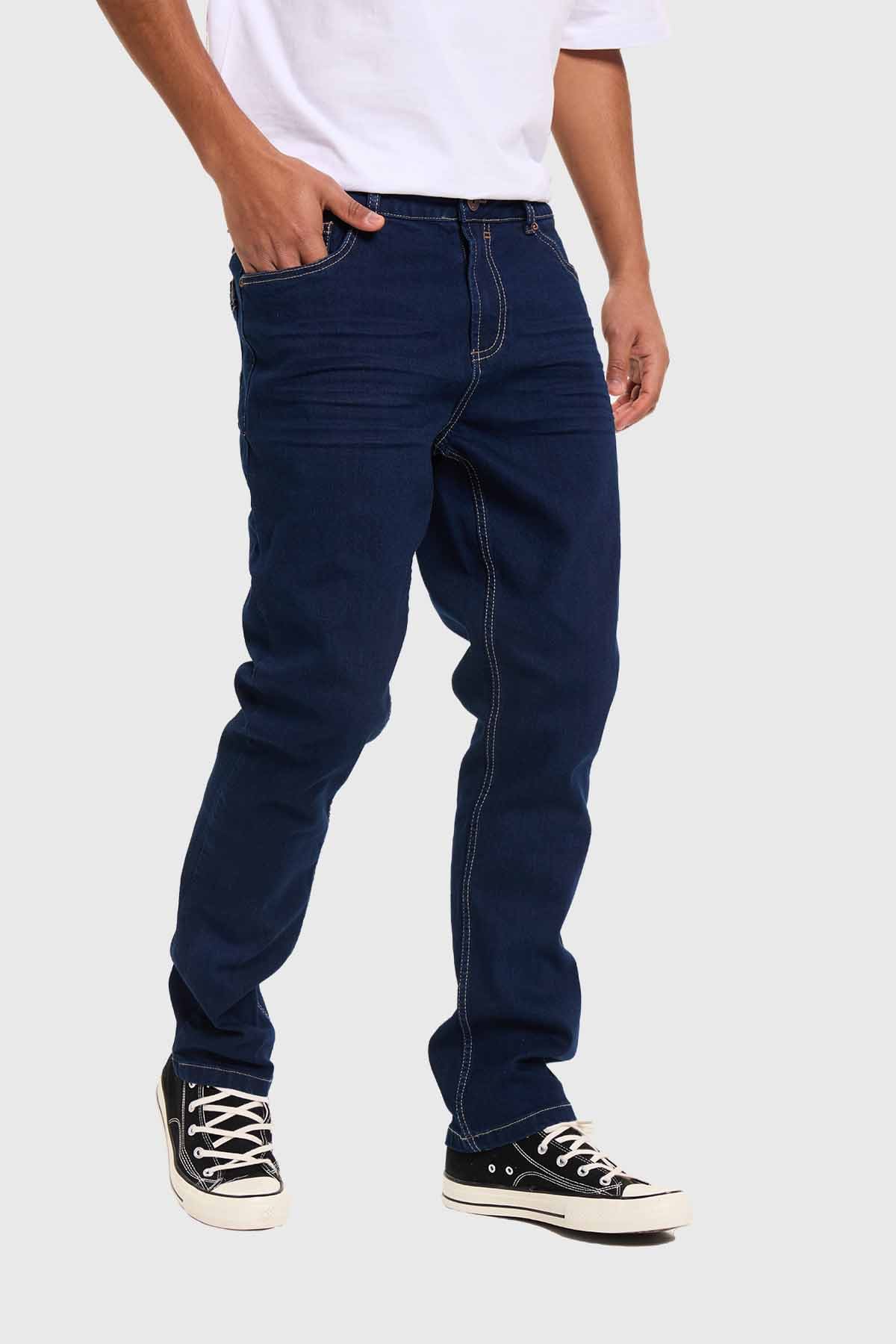Jeans Hombre Slim Azul Índigo