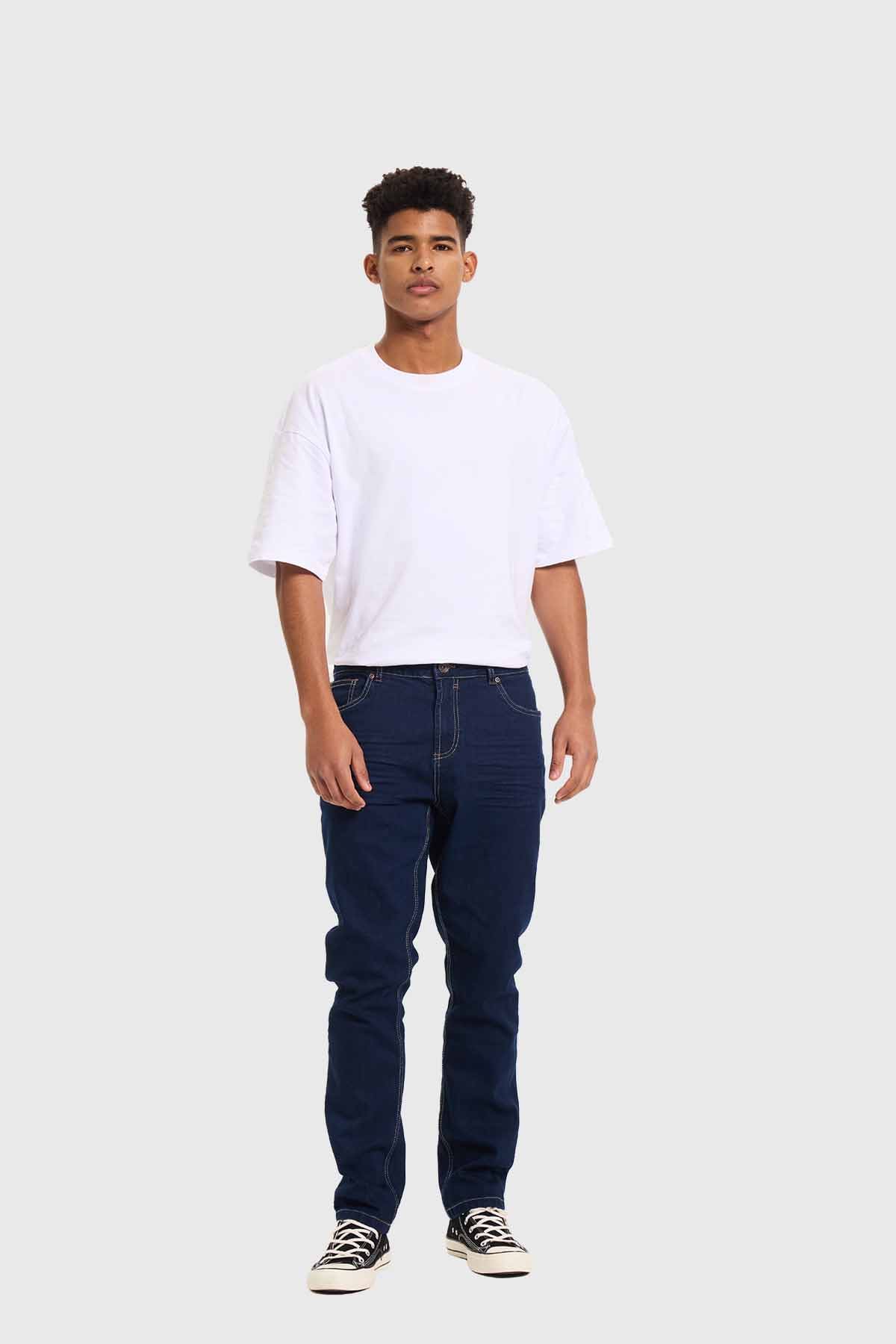 Jeans Hombre Slim Azul Índigo