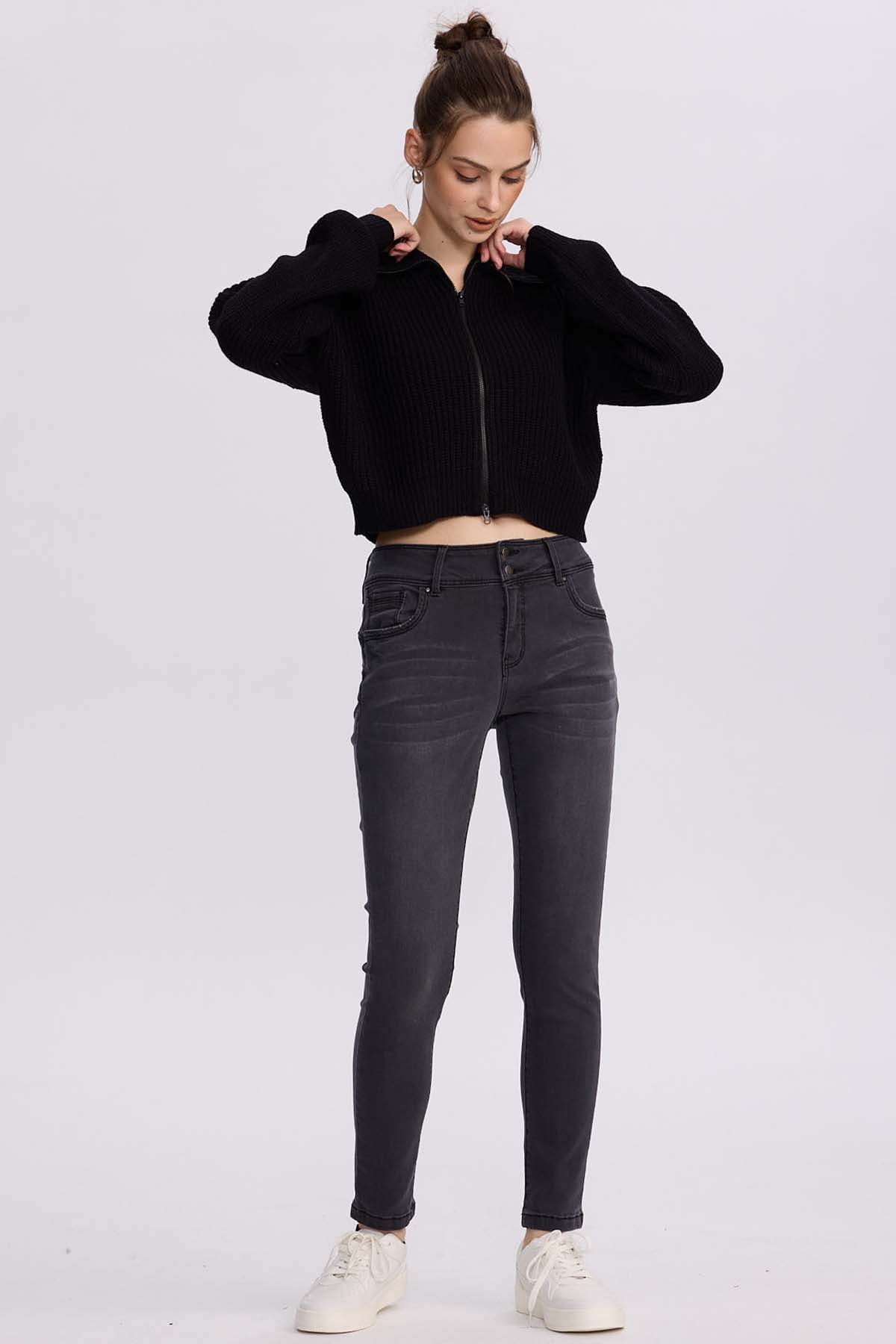 Jeans Mujer Skinny Kim Negro