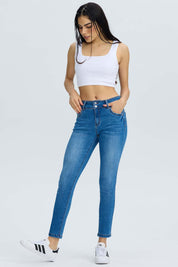 Jeans Mujer Skinny Kim Azul