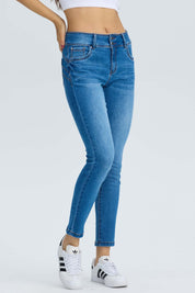 Jeans Mujer Skinny Kim Azul