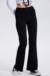 Jeans Mujer Monse Flare Negro